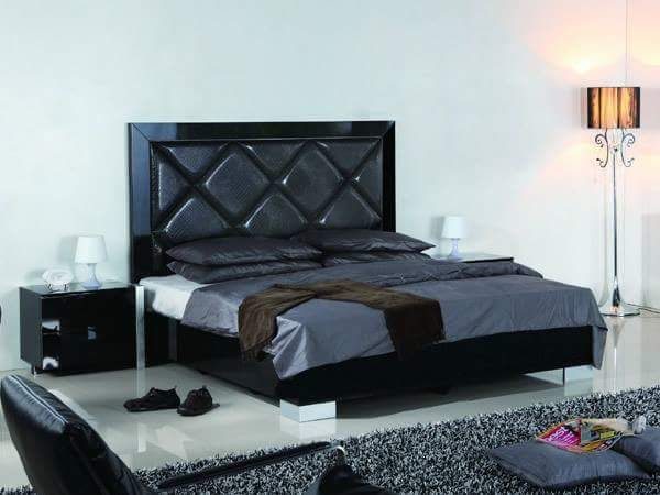 Black color Bed with sides