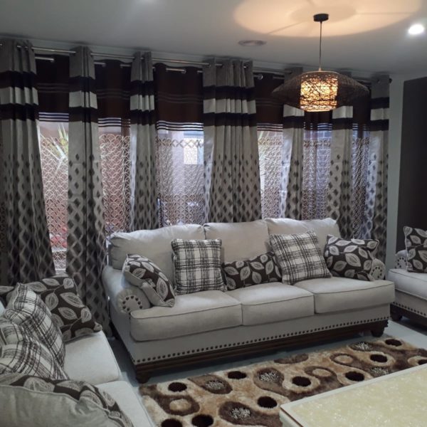 Beautiful White Grayish Sofa Set